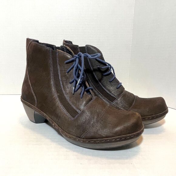 NAOT‎ Avila Women's Ankle Boots New without box Lace Up size 38 - Picture 1 of 5